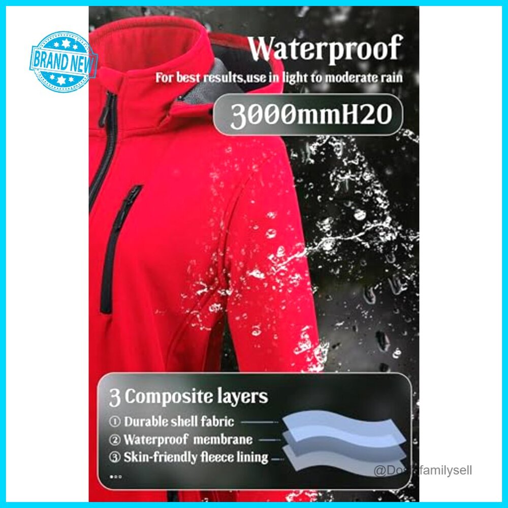 Lightweight Softshell Fleece Lined Jacket Anorak … - image 4